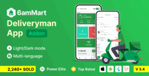 6amMart - Delivery Man App 3.4 Nulled Free Download