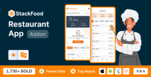 StackFood Multi Restaurant - Food Ordering Restaurant App v.8.4 Nulled Free Download